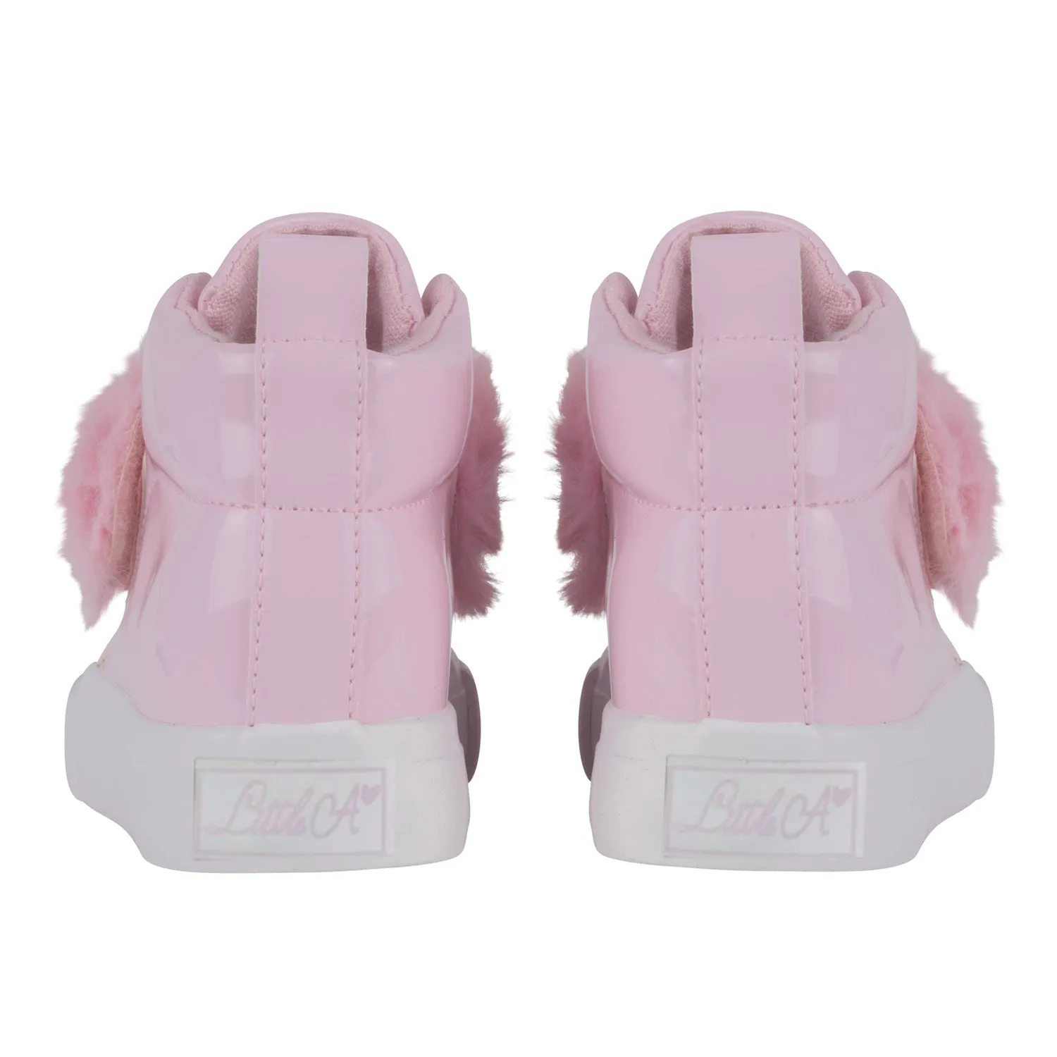 4000 Baby Pink Fur Boots By Adee