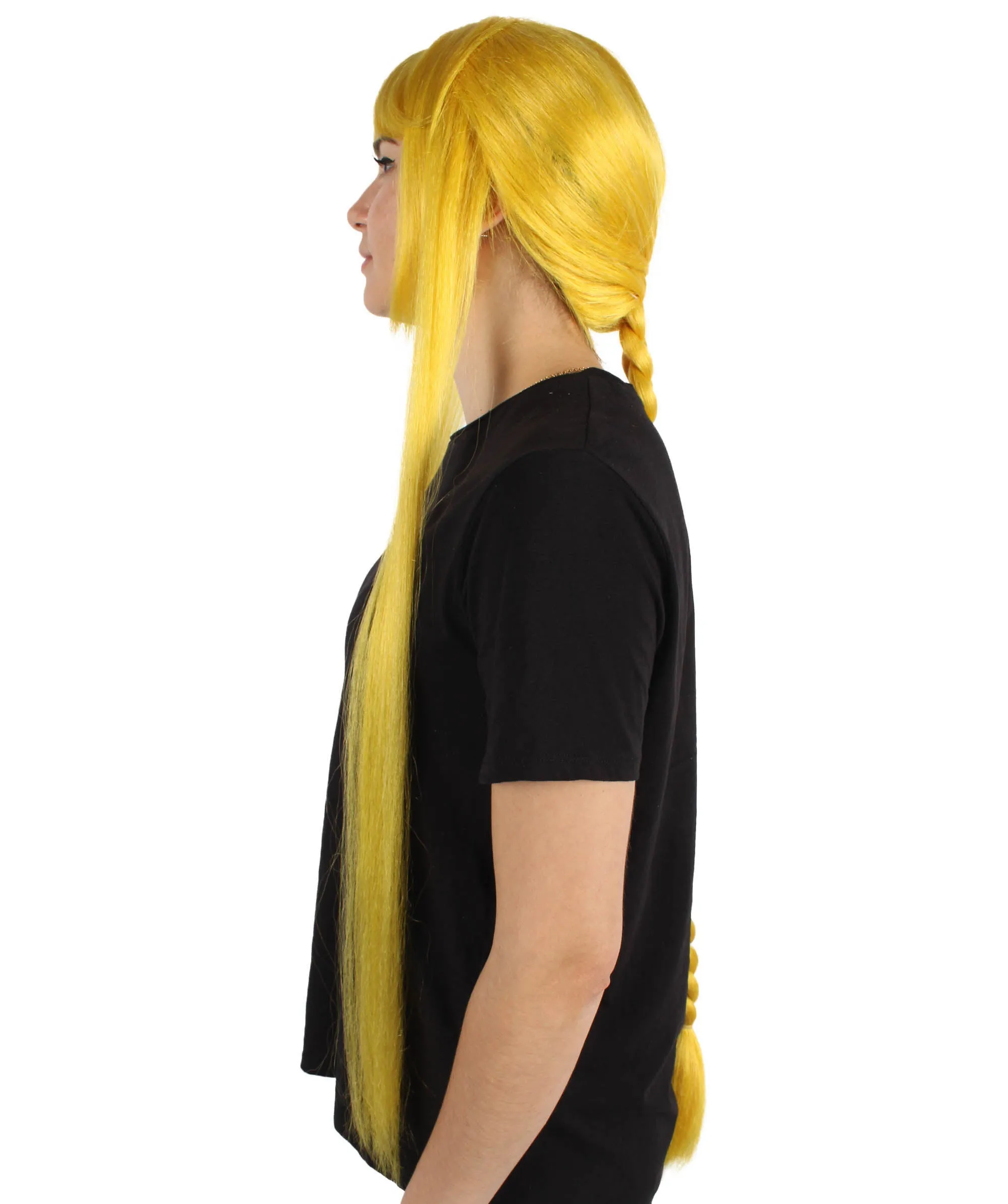 Adult Women's Long Blonde Cosplay Wig | Perfect for Halloween | Flame-retardant Synthetic Fiber