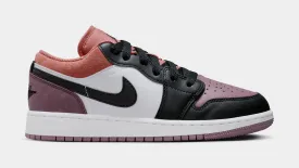 Air Jordan 1 Low SE Sky J Mauve Grade School Lifestyle Shoes (White/Orange/Mauve/Black)