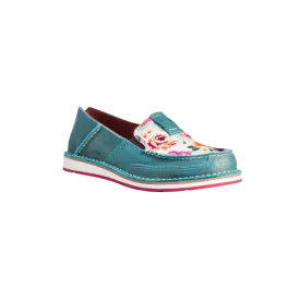 Ariat Women's Pool Blue with Floral Print Cruiser Shoes