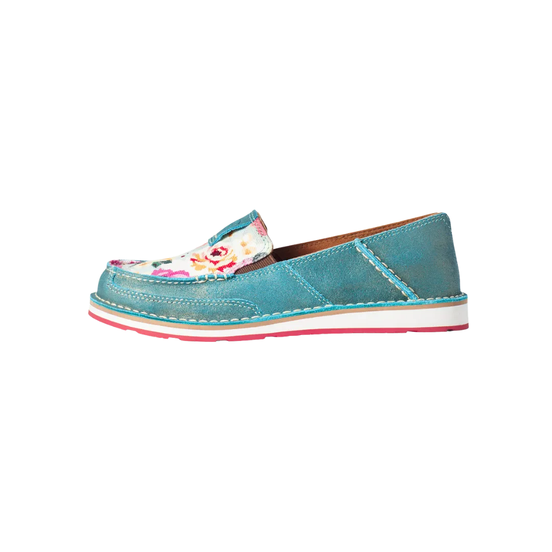 Ariat Women's Pool Blue with Floral Print Cruiser Shoes