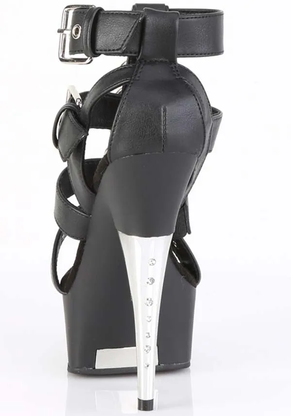 CAPTIVA-658 Black [Faux Leather] | HEELS [IN STOCK] **