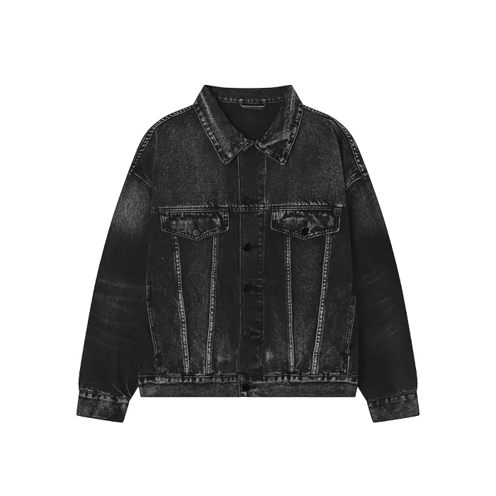 ClassA1 Streetwear Unisex FOG Classic Denim Jacket