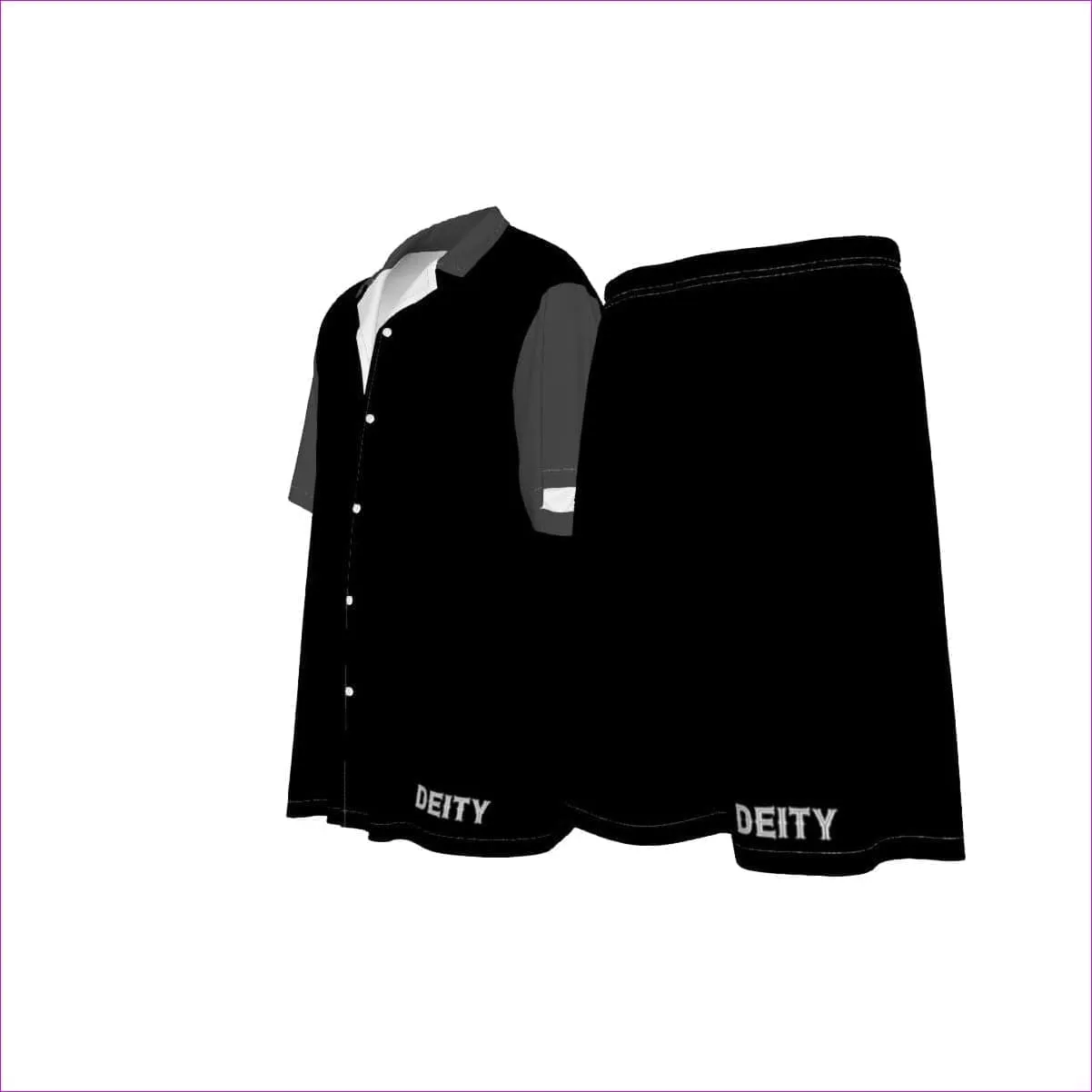 Deity Men's Imitation Silk Short Set