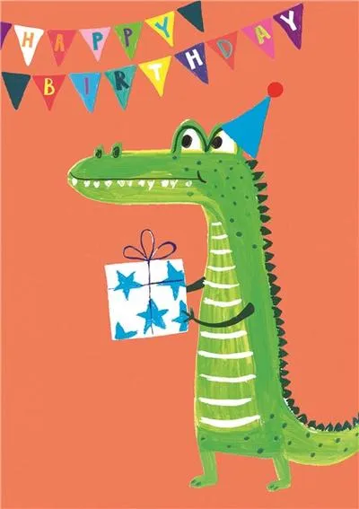 HL1920 Birthday Card Croc