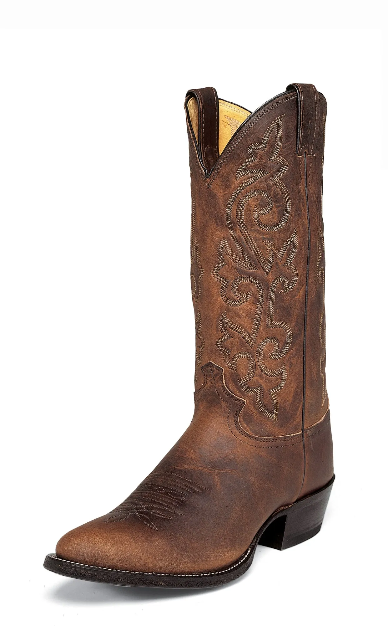 Justin Mens Bay Apache Leather Western Boots 13in Cowboy 15D