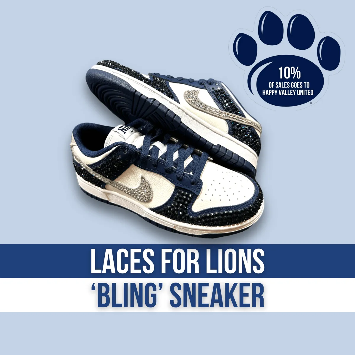 Laces for Lions Dunk Low 'Blingy' Sneaker