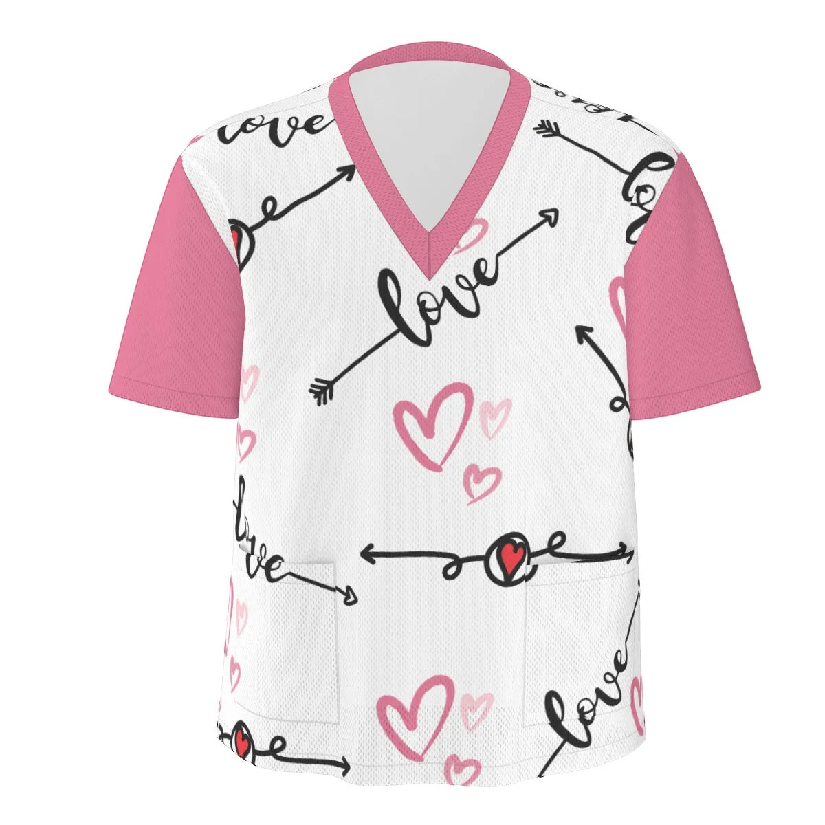 Love in Motion Unisex Scrub Set|Birdseye