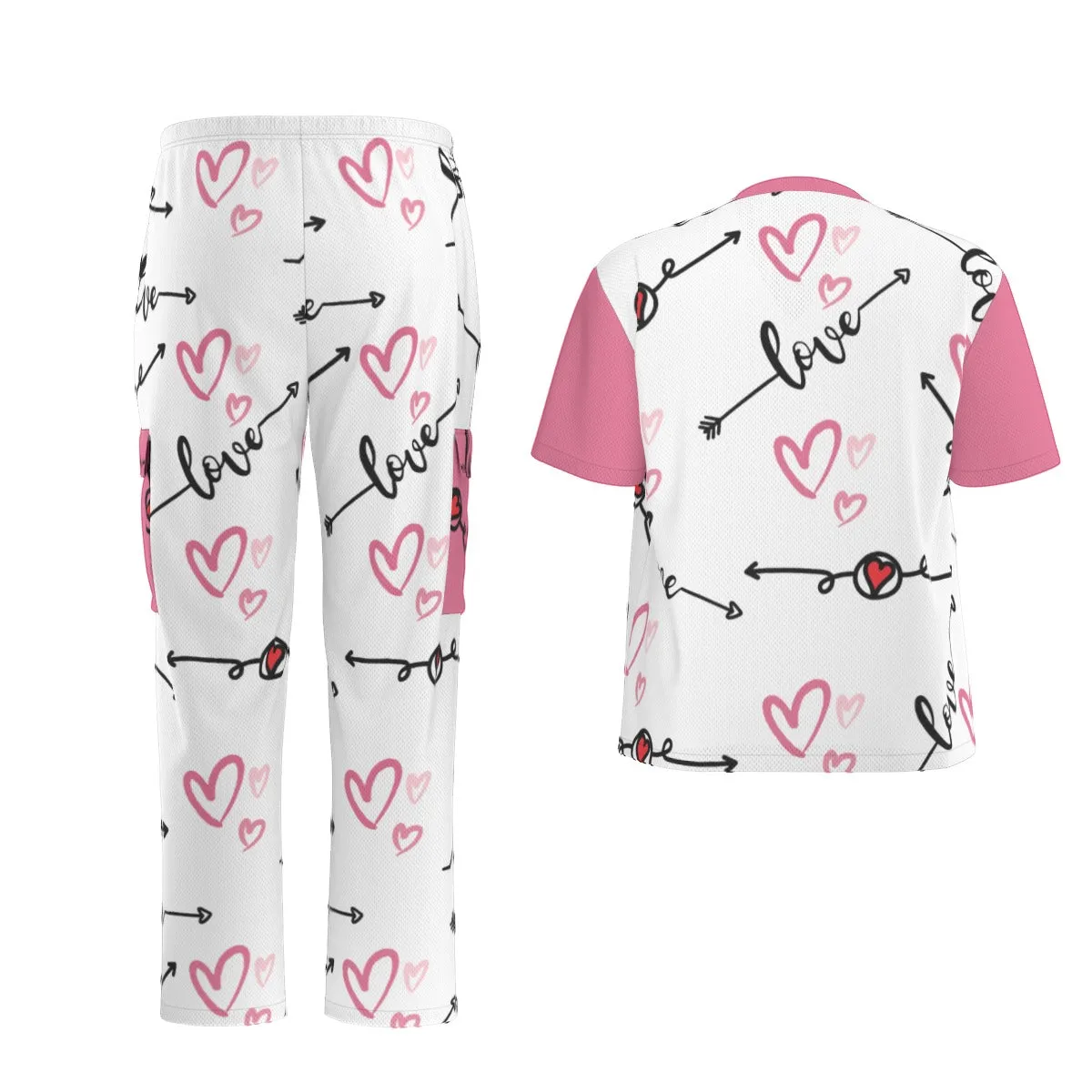 Love in Motion Unisex Scrub Set|Birdseye