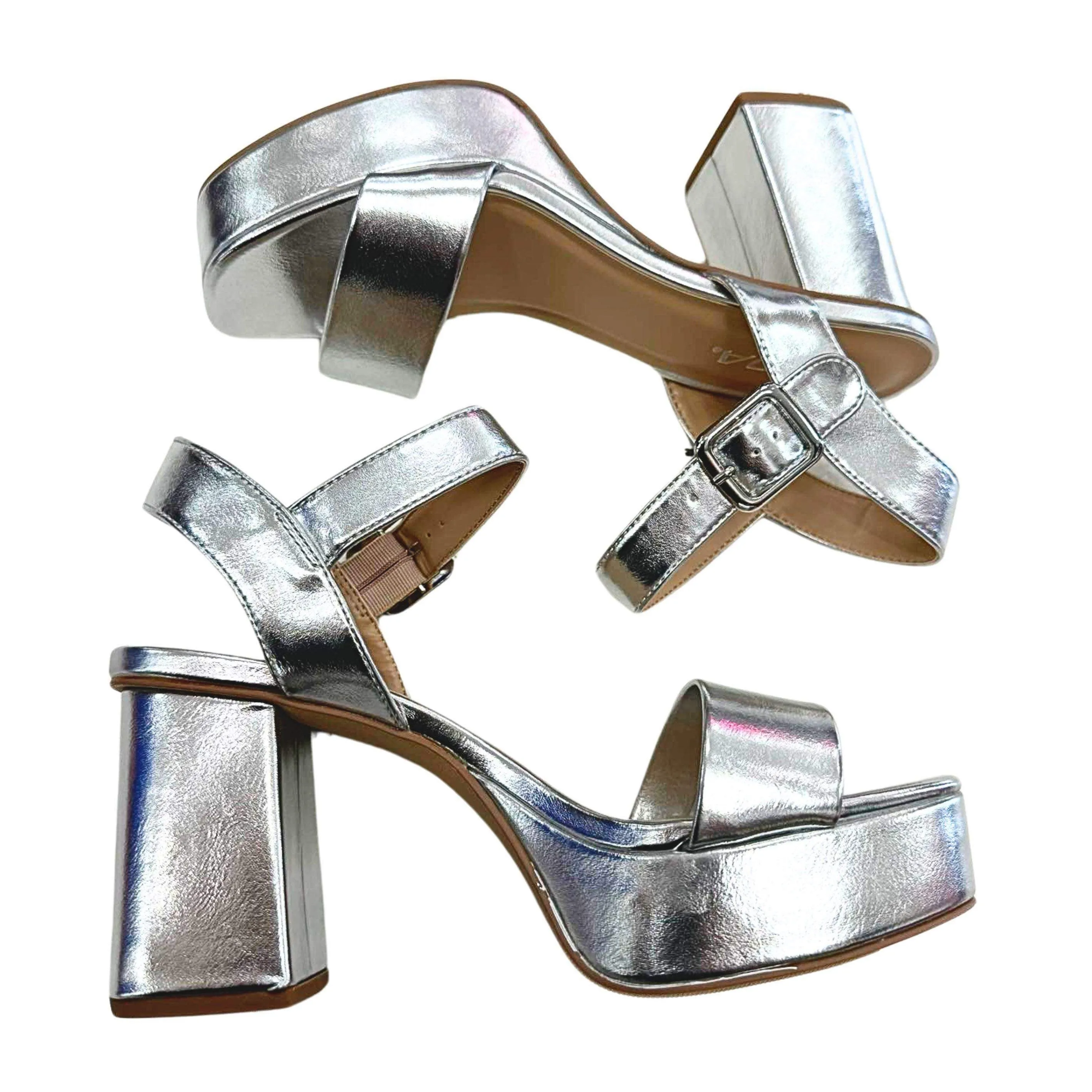 Macey Silver Heel