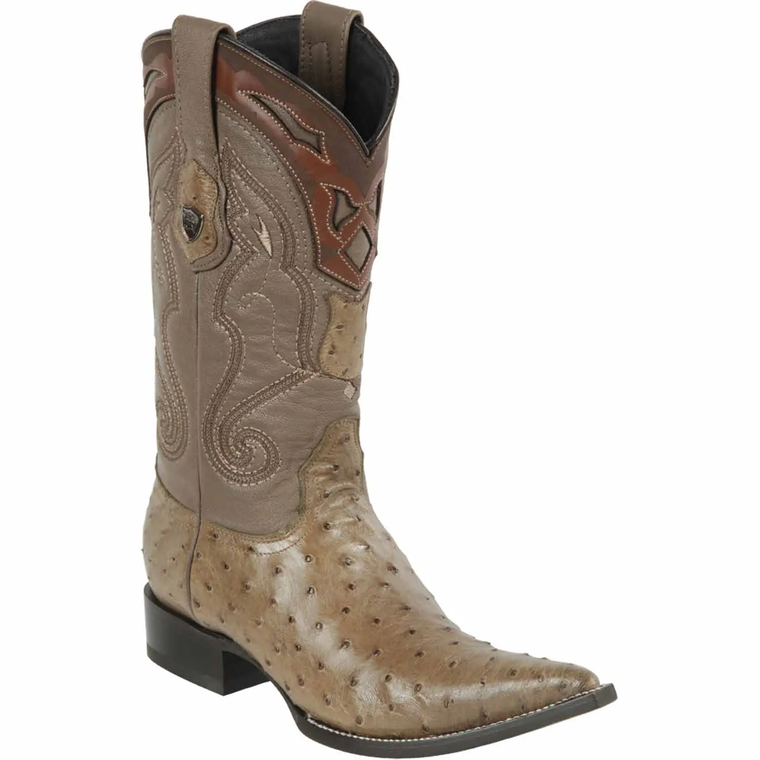 Men's Wild West Ostrich Skin 3X Toe Boot 2950365