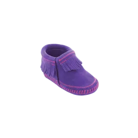 Minnetonka Kid's Riley Purple Bootie