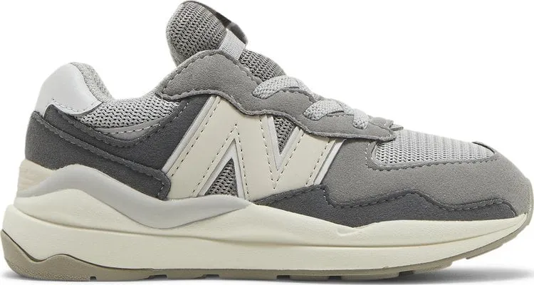 New Balance 57/40 Bungee Toddler 'Castlerock Moonbeam' sneakers, gray