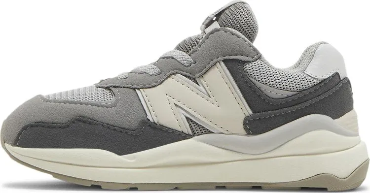 New Balance 57/40 Bungee Toddler 'Castlerock Moonbeam' sneakers, gray