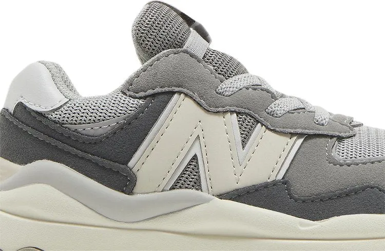 New Balance 57/40 Bungee Toddler 'Castlerock Moonbeam' sneakers, gray