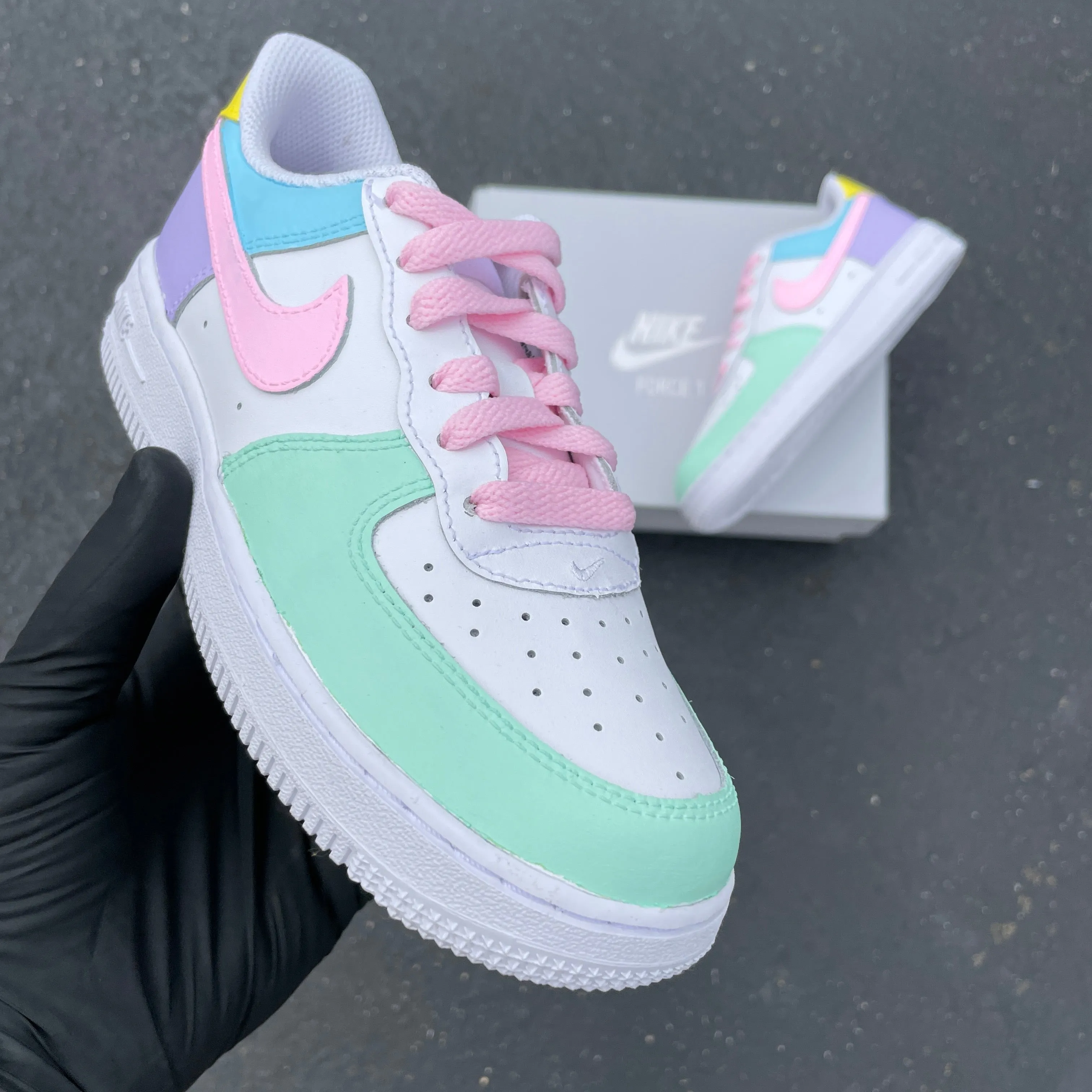 Nike Air Force 1 Sneakers - Custom Pastel Colors