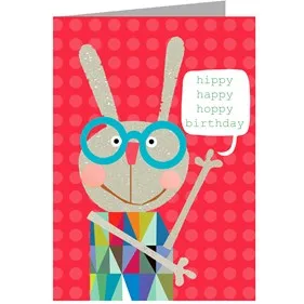 OS20 Birthday Card - Rabbit