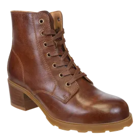 OTBT - ARC in BROWN LEATHER Heeled Ankle Boots