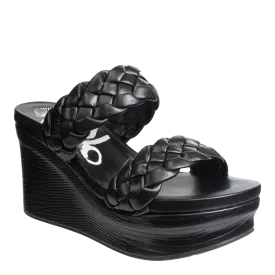 OTBT - FLUENT in BLACK Wedge Sandals