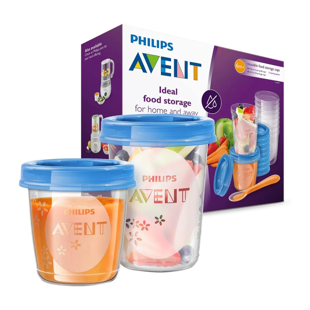 Philips Avent Baby Food Storage Cups 180/240 ml