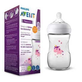 Philips Avent SCF070/25 Bottle 260 ml Unicorn Motif 0-12 Months Natural (A)