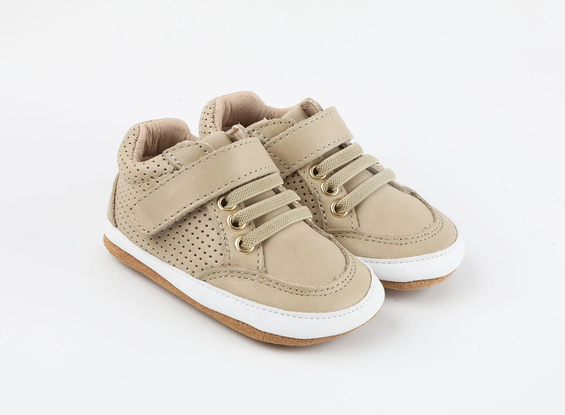 Pre-Order Play Perfect Beige Low Top {Premium Leather}