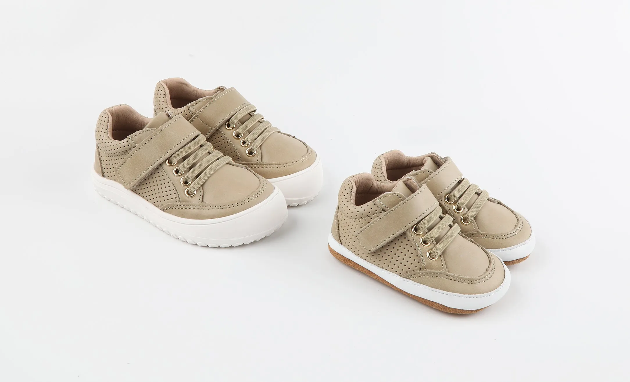 Pre-Order Play Perfect Beige Low Top {Premium Leather}