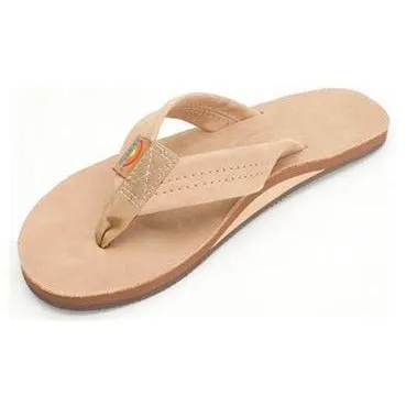 Rainbow Premier Leather Single Layer Womens Sandals - Sierra Brown