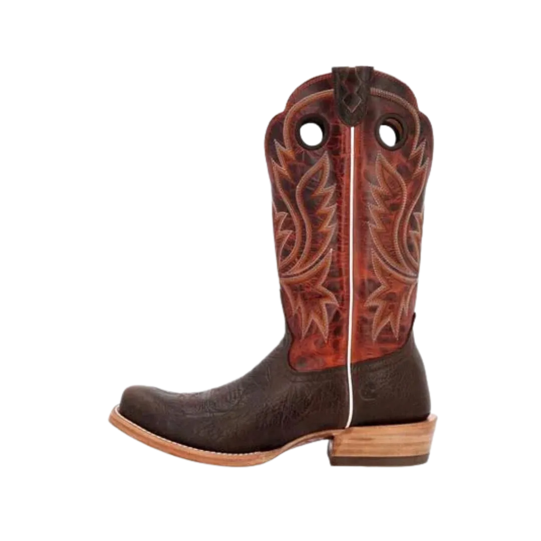 Rocky Boot Men's Durango Prca Collection Bullhide Western Nicotine And Burnt Sienna Boots