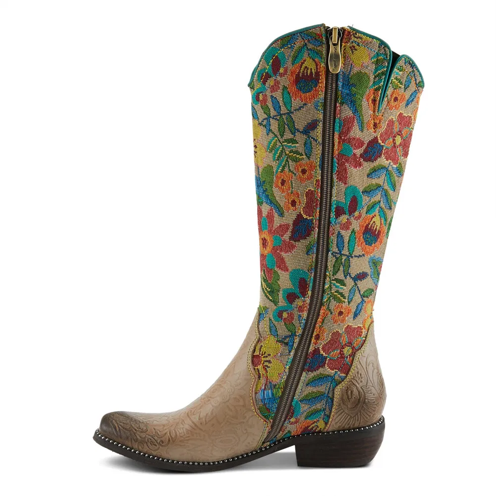 Rodeo Queen in Taupe Multi Leather by L'Artiste