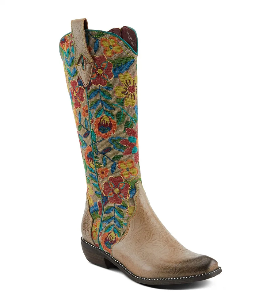 Rodeo Queen in Taupe Multi Leather by L'Artiste