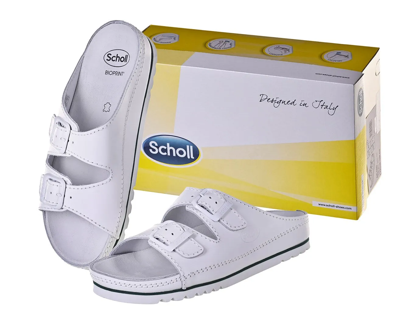 Scholl Air Bag - Unisex Sandals White, Size 39