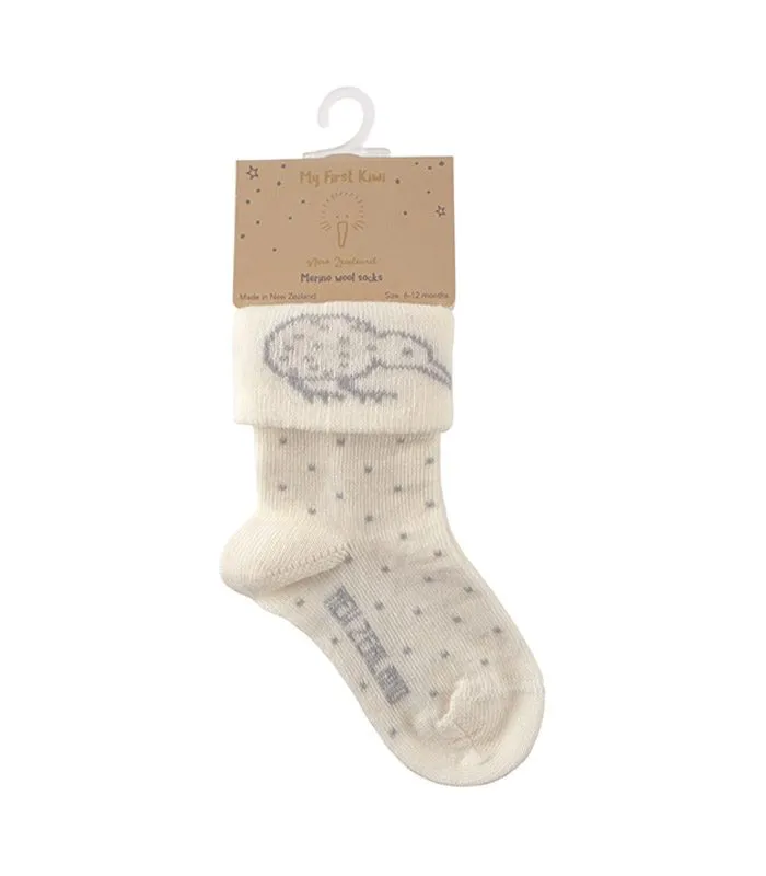 Sketch Kiwi Merino Infants Socks