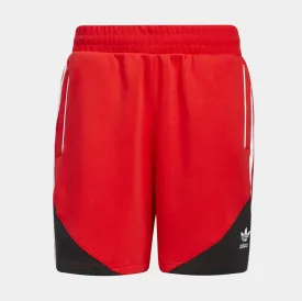 SST Fleece Shorts Mens Shorts (Red/Black)