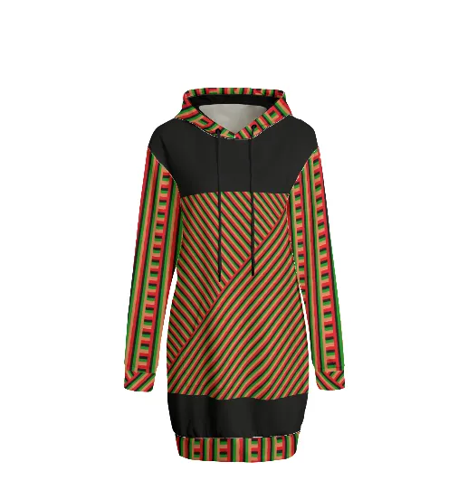 Striped Galore Women's Hoodie Dress | Interlock