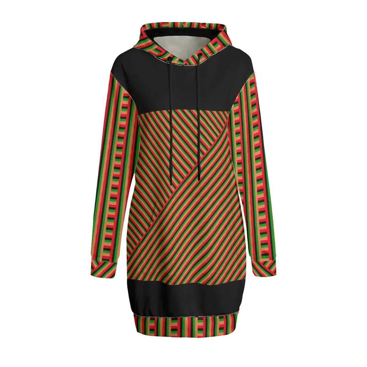 Striped Galore Women's Hoodie Dress | Interlock