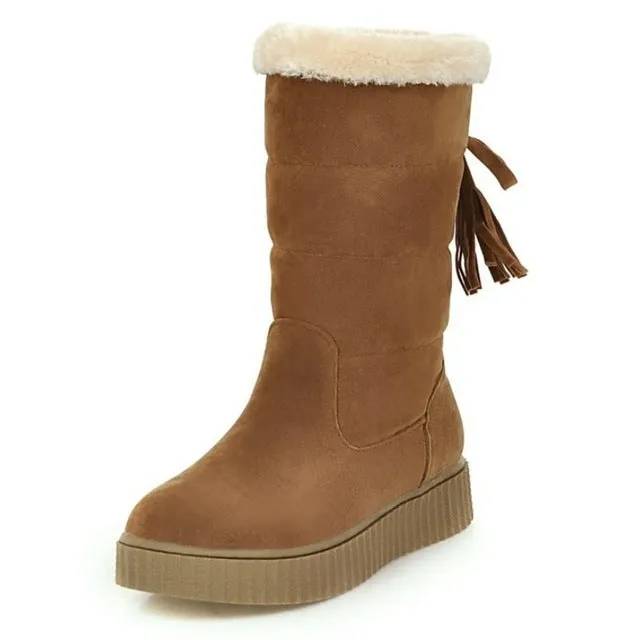 Tassels Snow Boots Flat with Casual