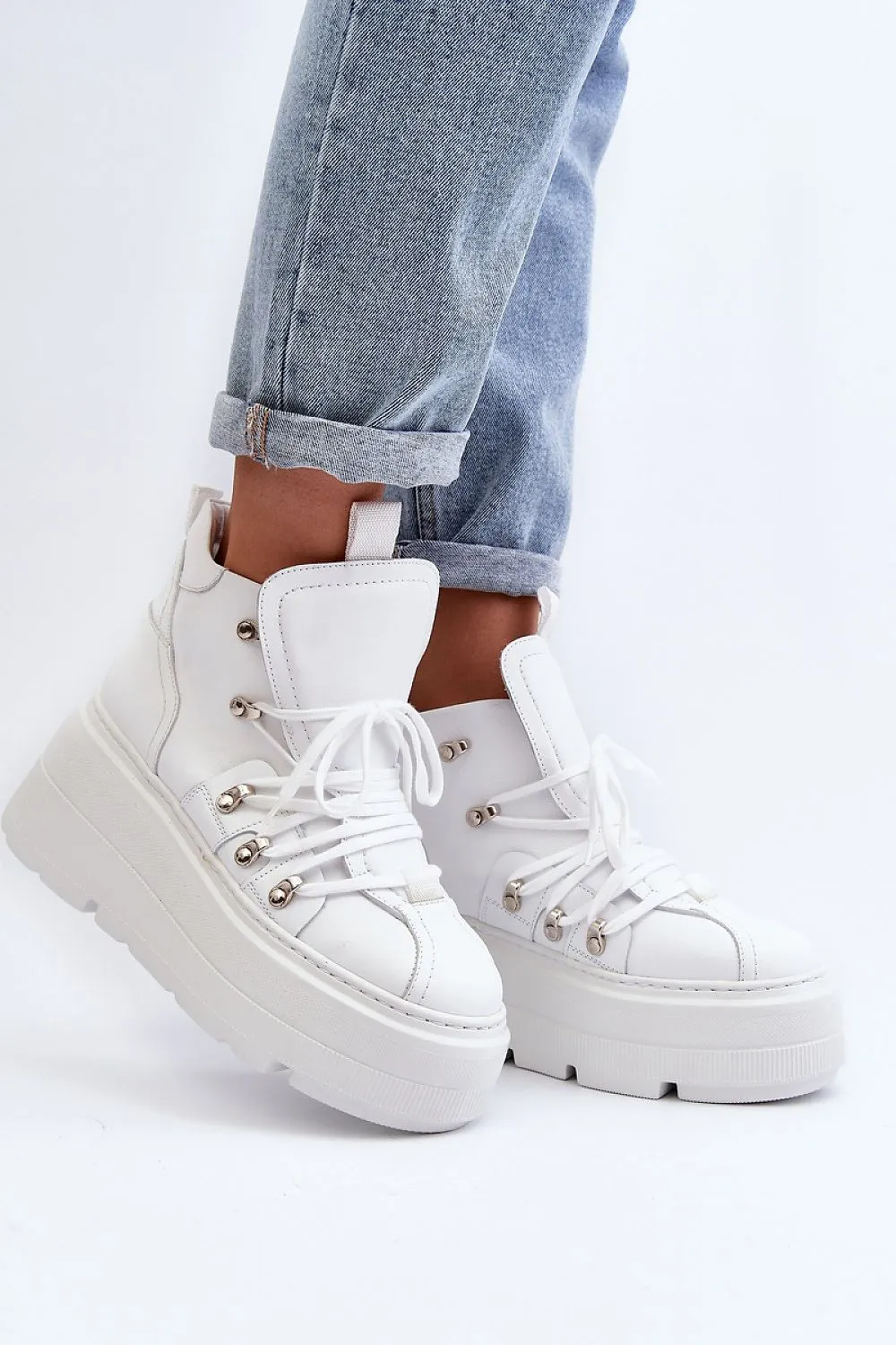 TEEK - Platform Laced High-Top Boots