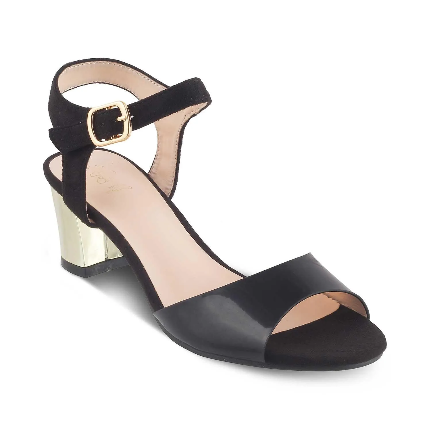 The Vien Black Women's Dress Block Heel Sandals Tresmode