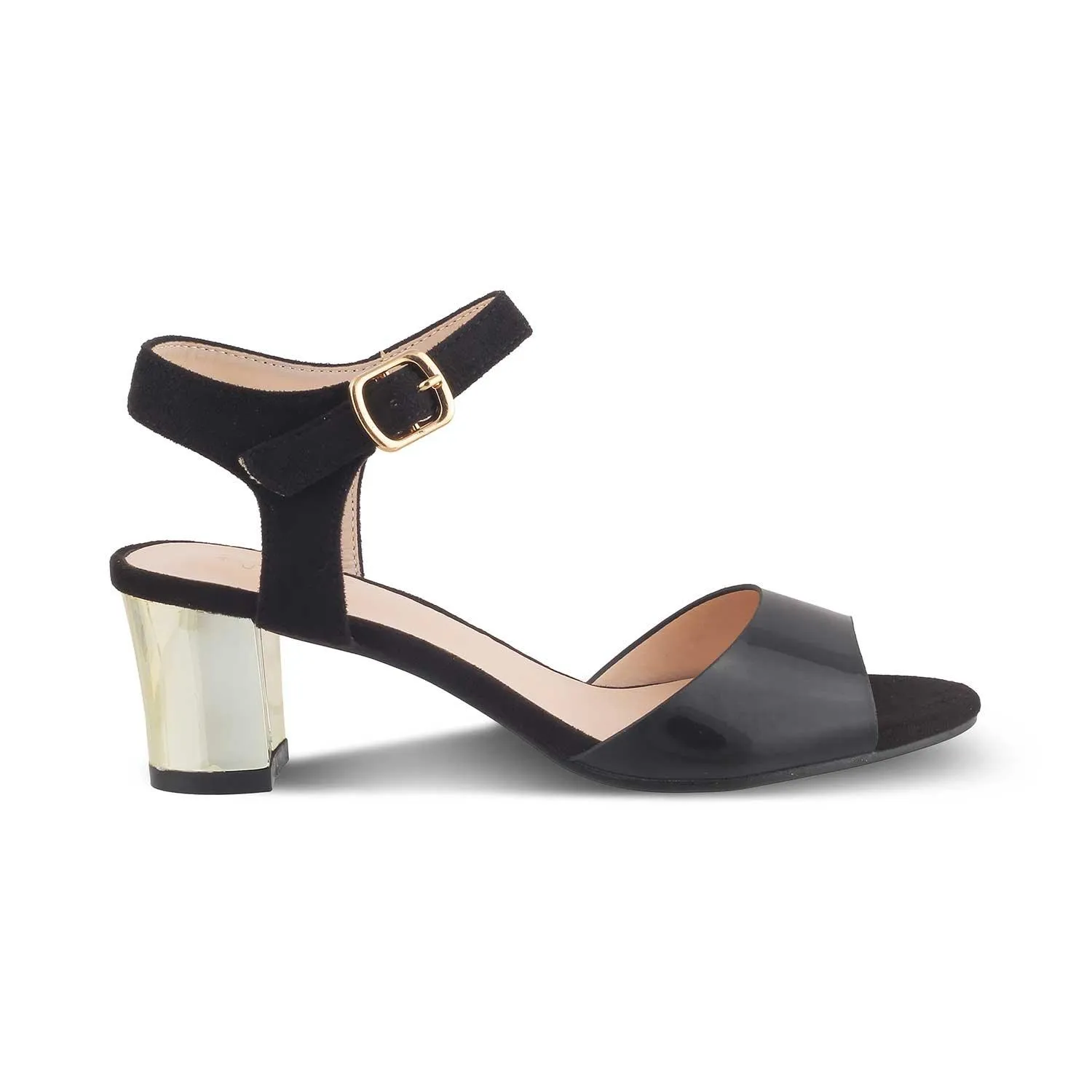 The Vien Black Women's Dress Block Heel Sandals Tresmode