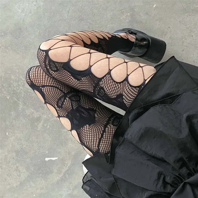 Trendy Mesh Gothic Fishnets Stockings