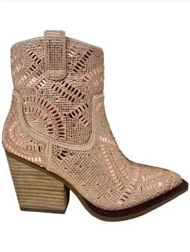 Very G "Maze" Rose Gold Bootie