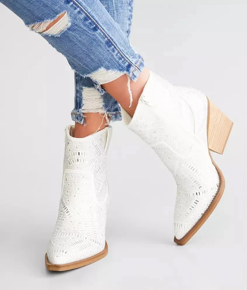 Very G "Maze" White Silver Bootie