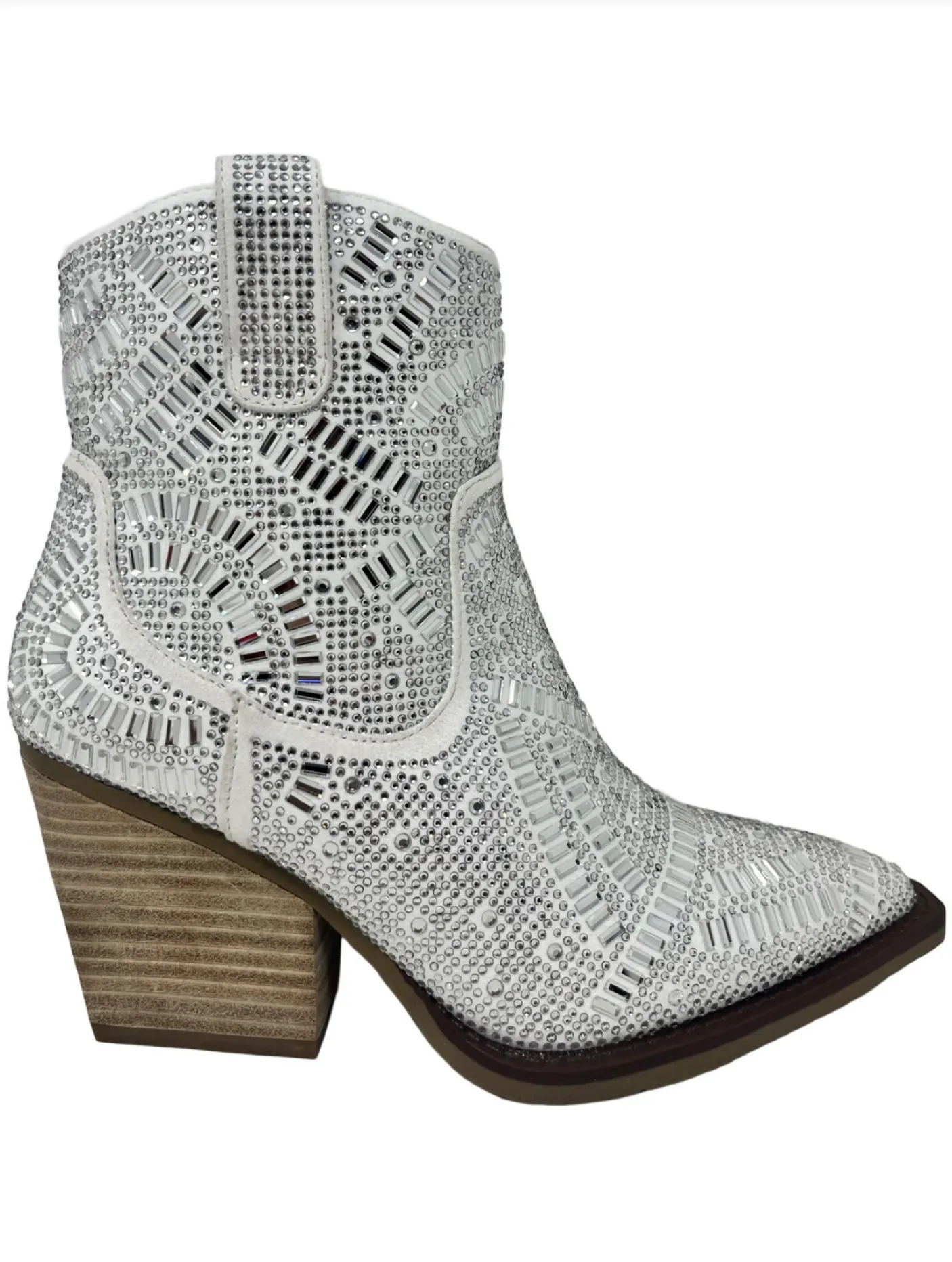 Very G "Maze" White Silver Bootie