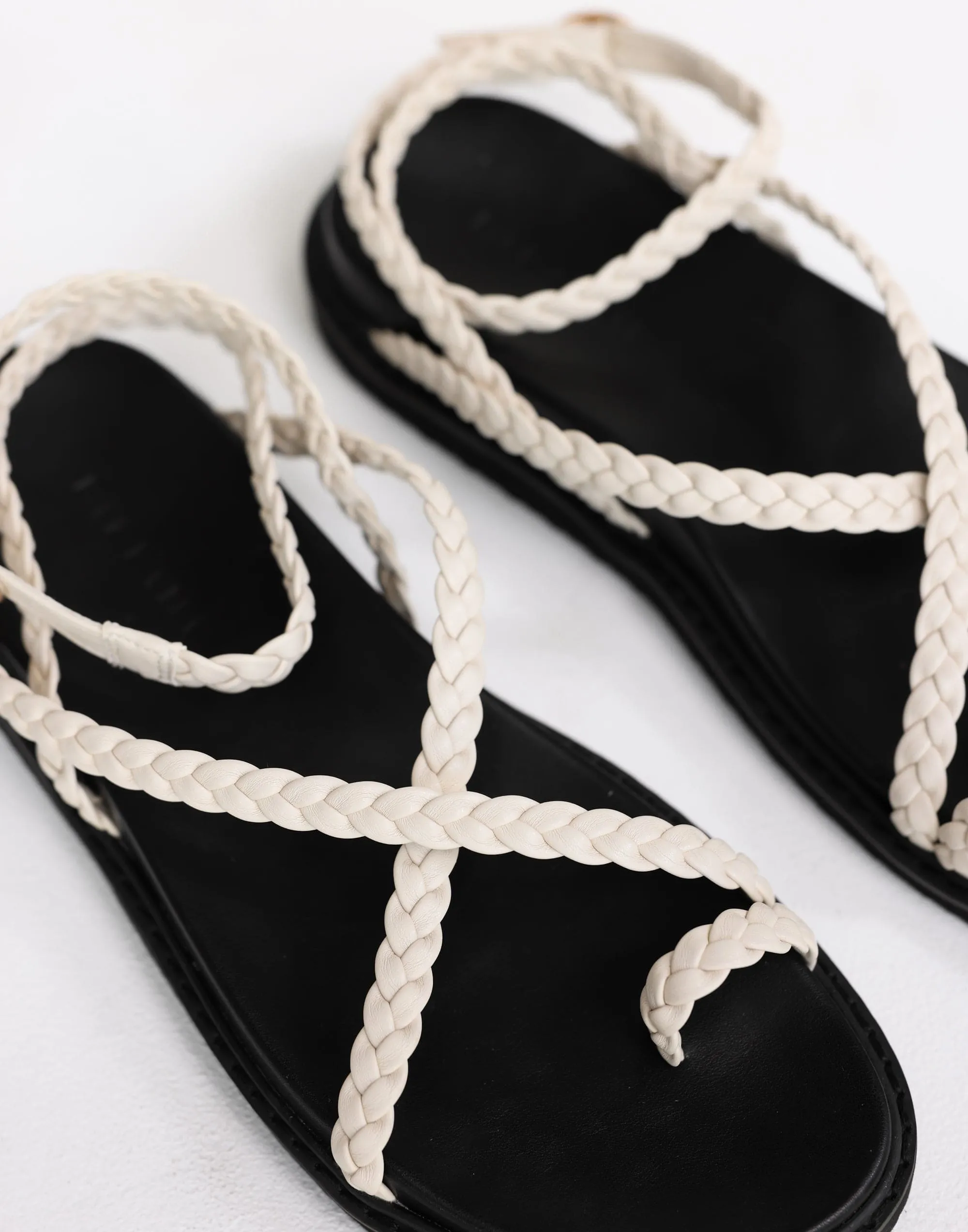 Zowie Sandals (Bone) - By Billini